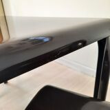 Table avec trois chaises design Vico Magistretti pour Artemide dans les années 70, Stadio 120, Selene