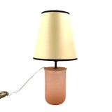 Mid Century Modern Pink Murano Glass Table Lamp Base, Italy, 1950s
