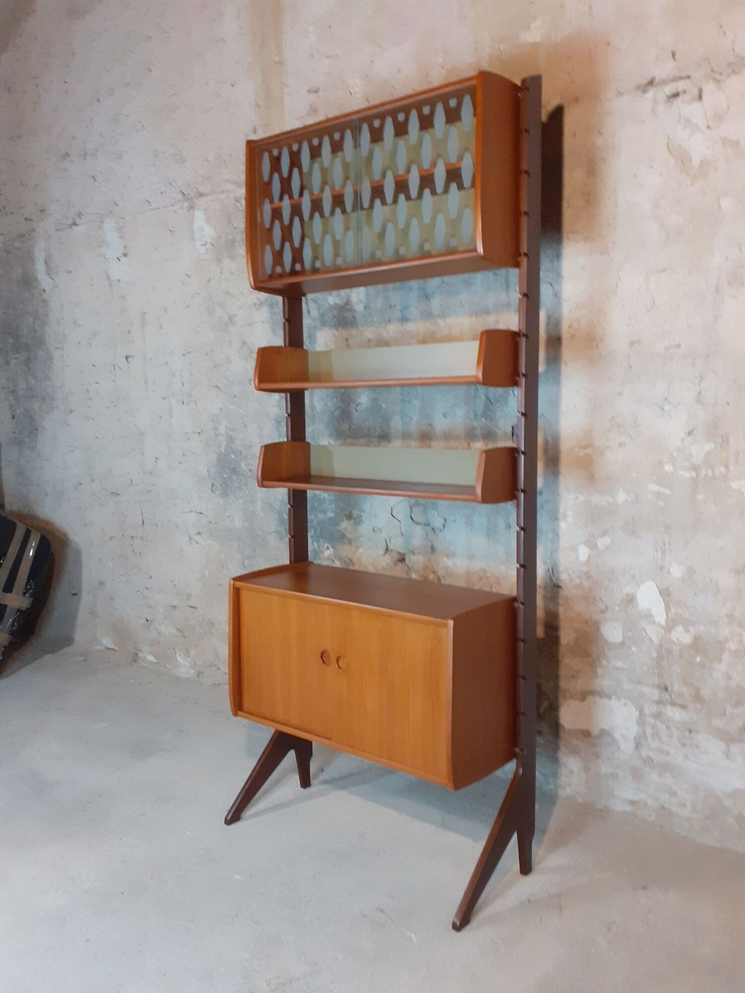 Furniture Of Storage 1 module in Teck "Ergo" by John Texmon, Mid-Century Scandinavian 1960s