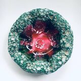 Mid-Century Italian Modern Art Pottery Bowl with Ocean Coral Structure, 1960s