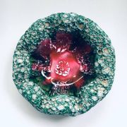 Mid-Century Italian Modern Art Pottery Bowl with Ocean Coral Structure, 1960s