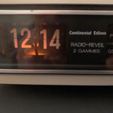 Radio reveil vintage a déroulement Continental Edison 1973