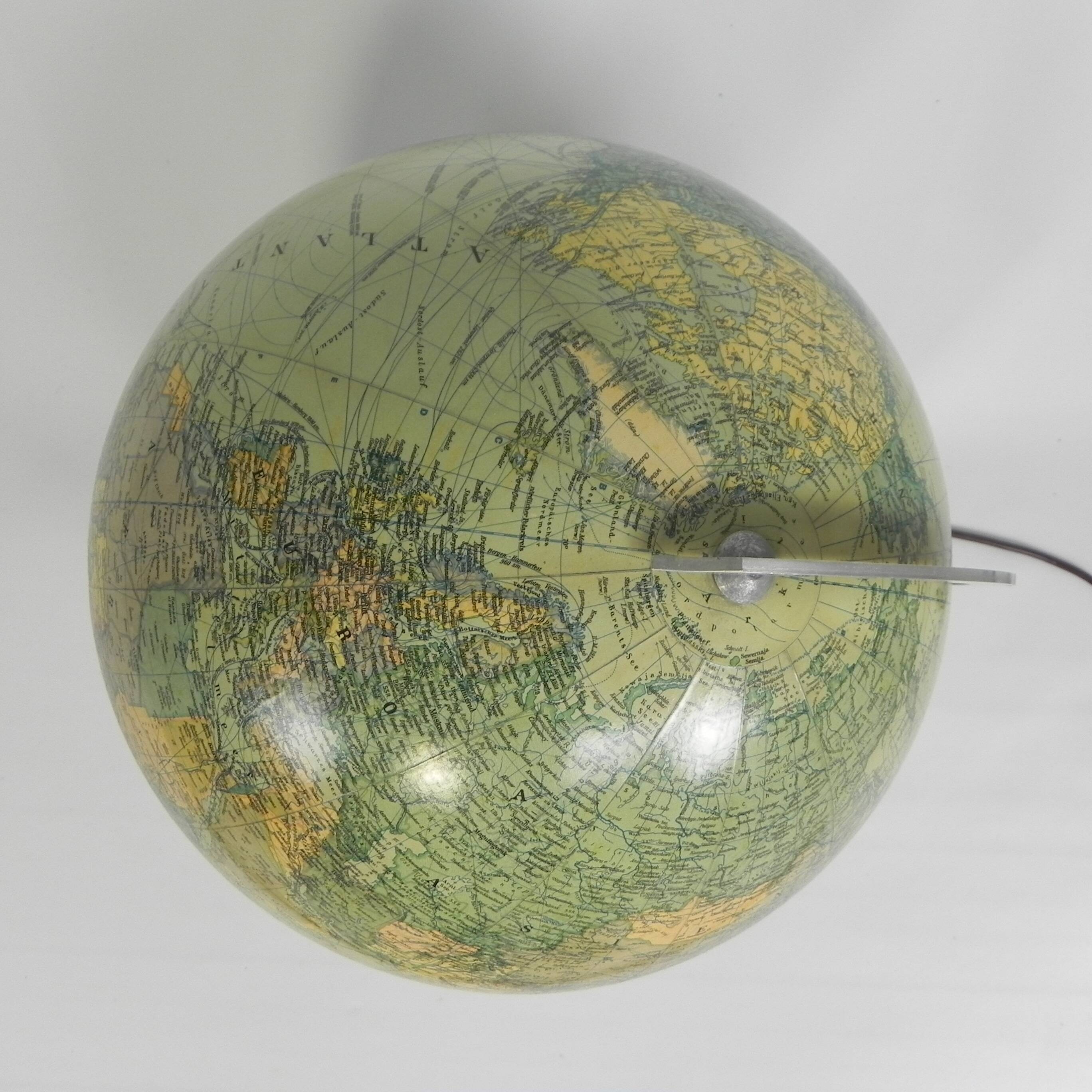 Luminous globe JRO Globus, 1960s