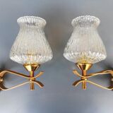 Pair of vintage 60s wall lamps