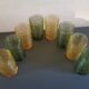 Vintage green anchor hocking soreno iced tea glass