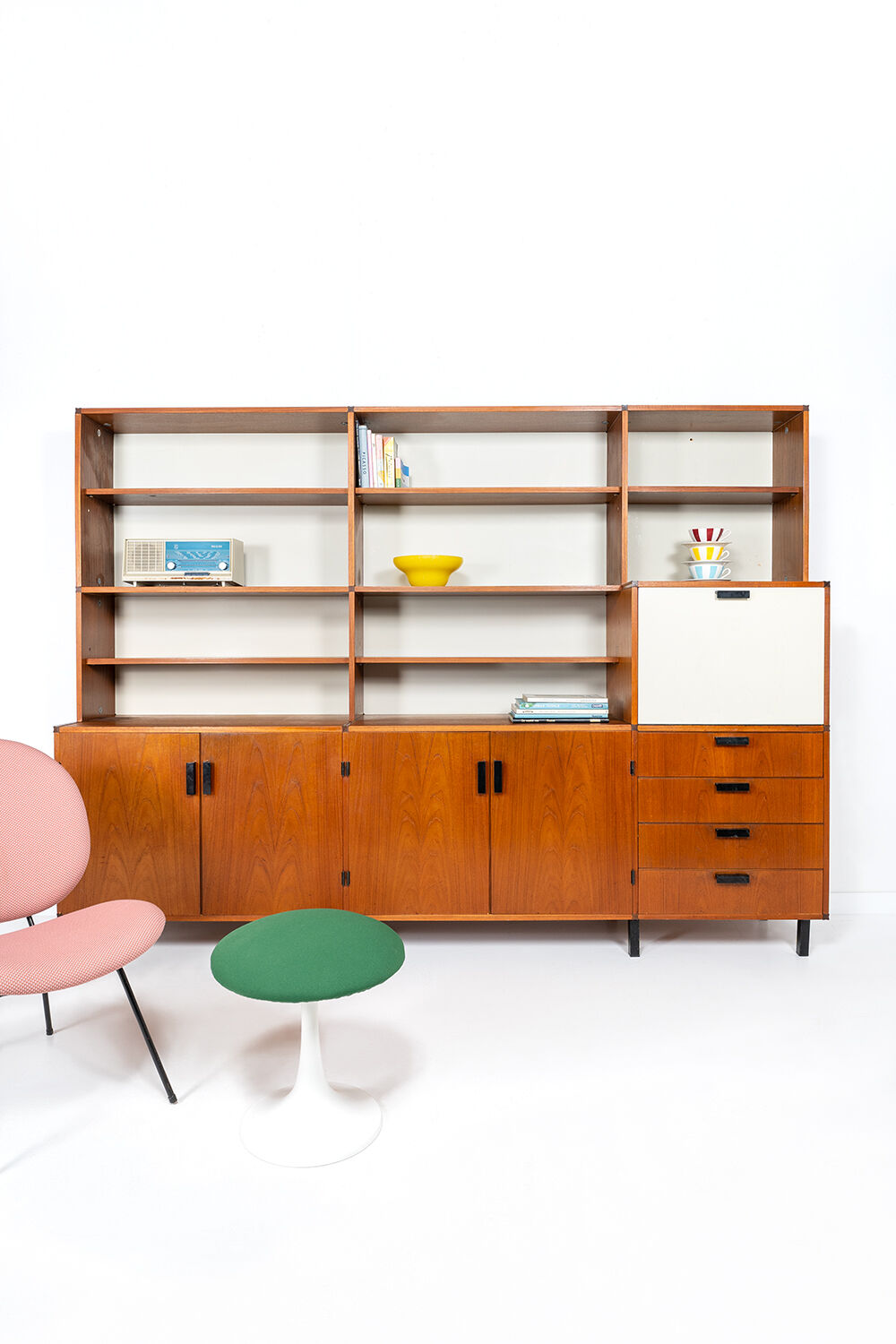 Custom wall shelf by Cees Braakman for Pastoe