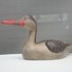 Canard à bec rouge bois peint