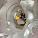 Pair of Art Deco glass rose petals