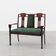 Art Nouveau Walnut Settee with Floral Marquetry, Belgium, ca. 1900