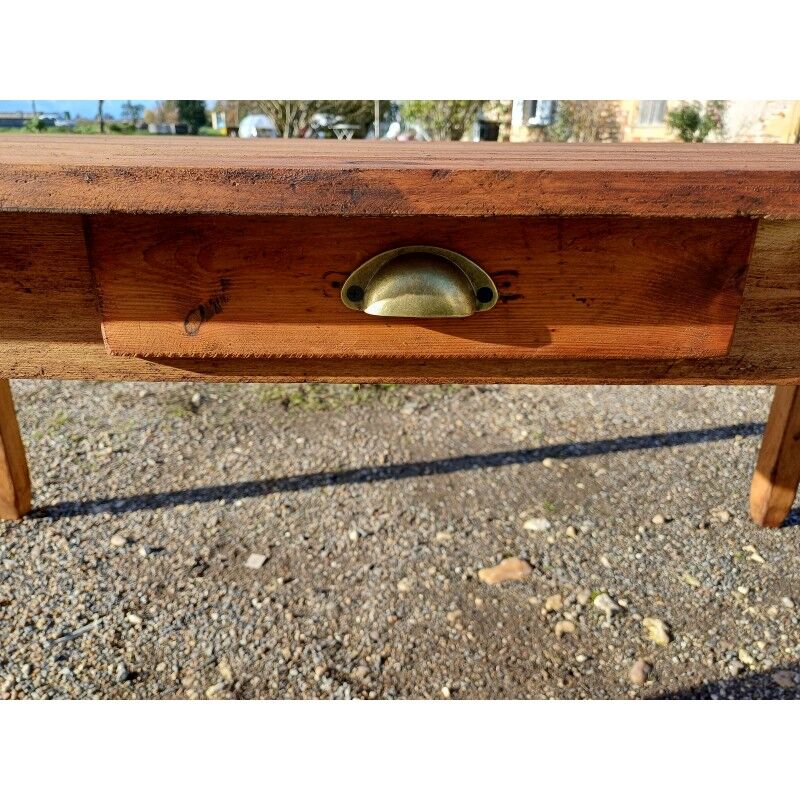 Country farmhouse table in pine