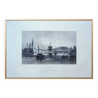 Imprimée en 1844, Rouen, Normandie.