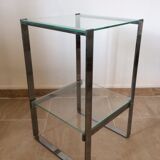 Sellette chrome metal sofa tip