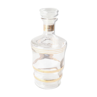 Carafe à liqueur dorée