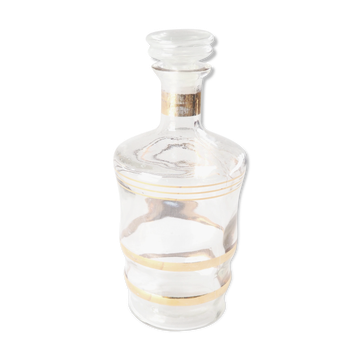 Carafe à liqueur dorée