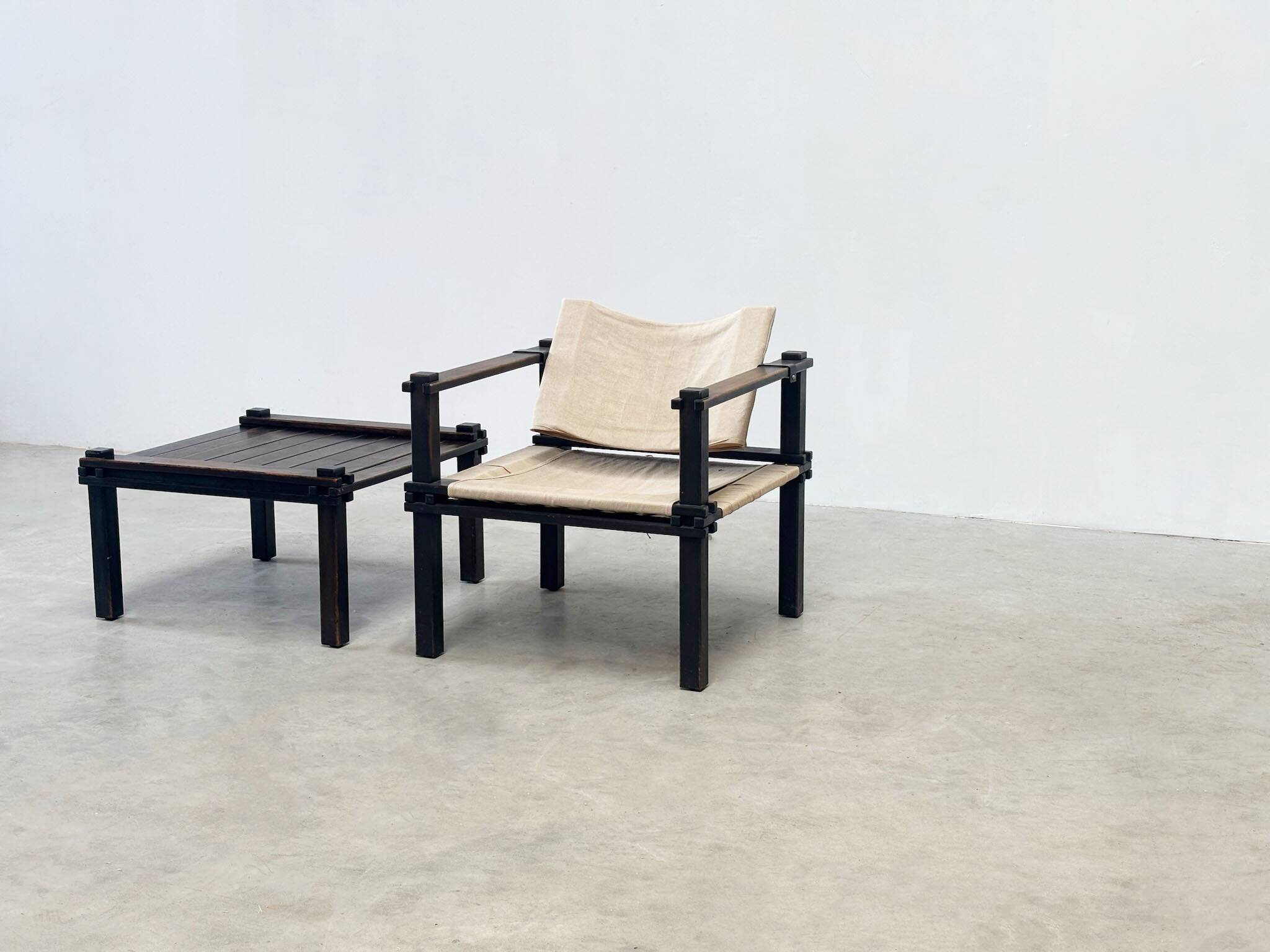 Fauteuil et table basse Safari de Gerd Lange pour Bofinger