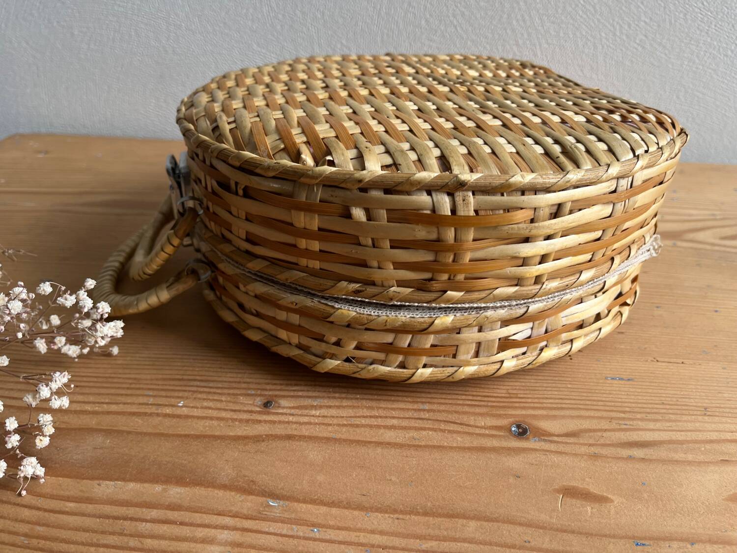Vintage wicker basket / case