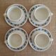 Set of 4 Villeroy & Boch cups and saucers - vintage