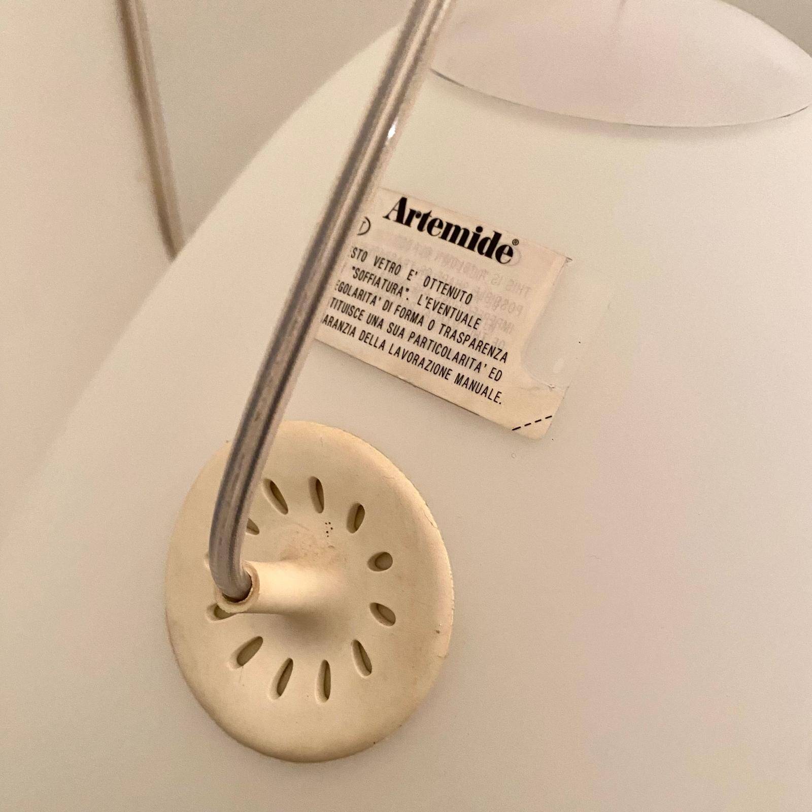 Artemide Capsule Pendant Light by Ross Lovegrove, White Glass, 2010