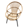 Belle chaise Vintage en rotin et osier