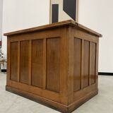 Oak and veneer counter or desk