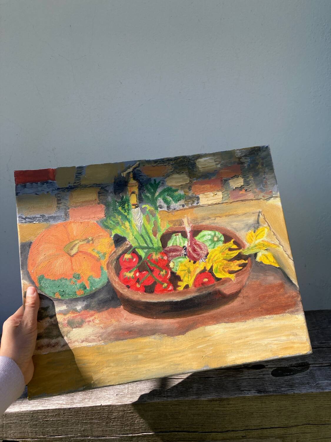 Still life painting oil on canvas