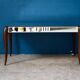 Art Deco coffee table with bevelled mirror from the 1940s, bohemian chic.