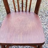 Set of 4 Baumann bistro chairs from the 50s stamped