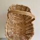 Panier osier et bois