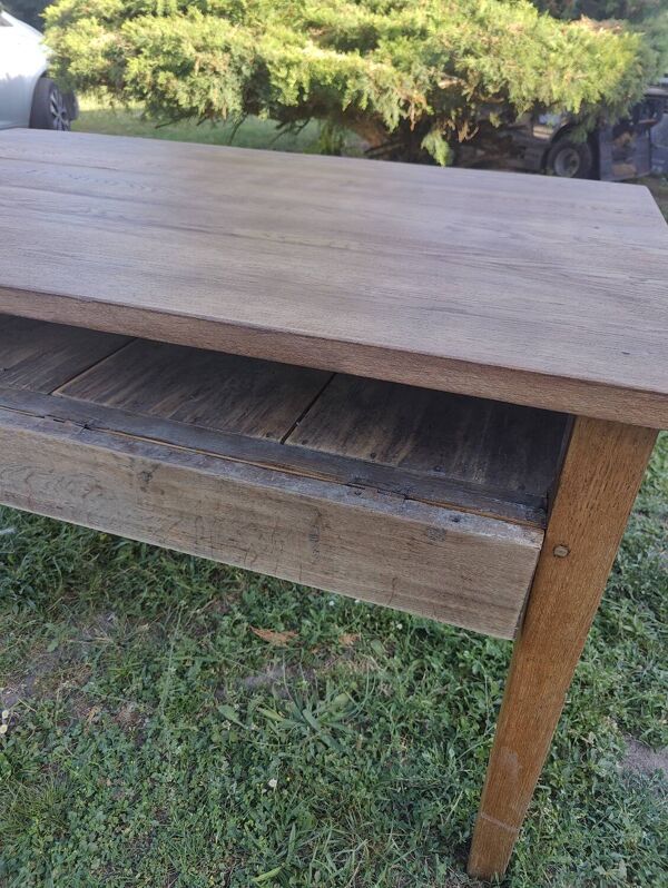 Ancienne table de ferme en chene