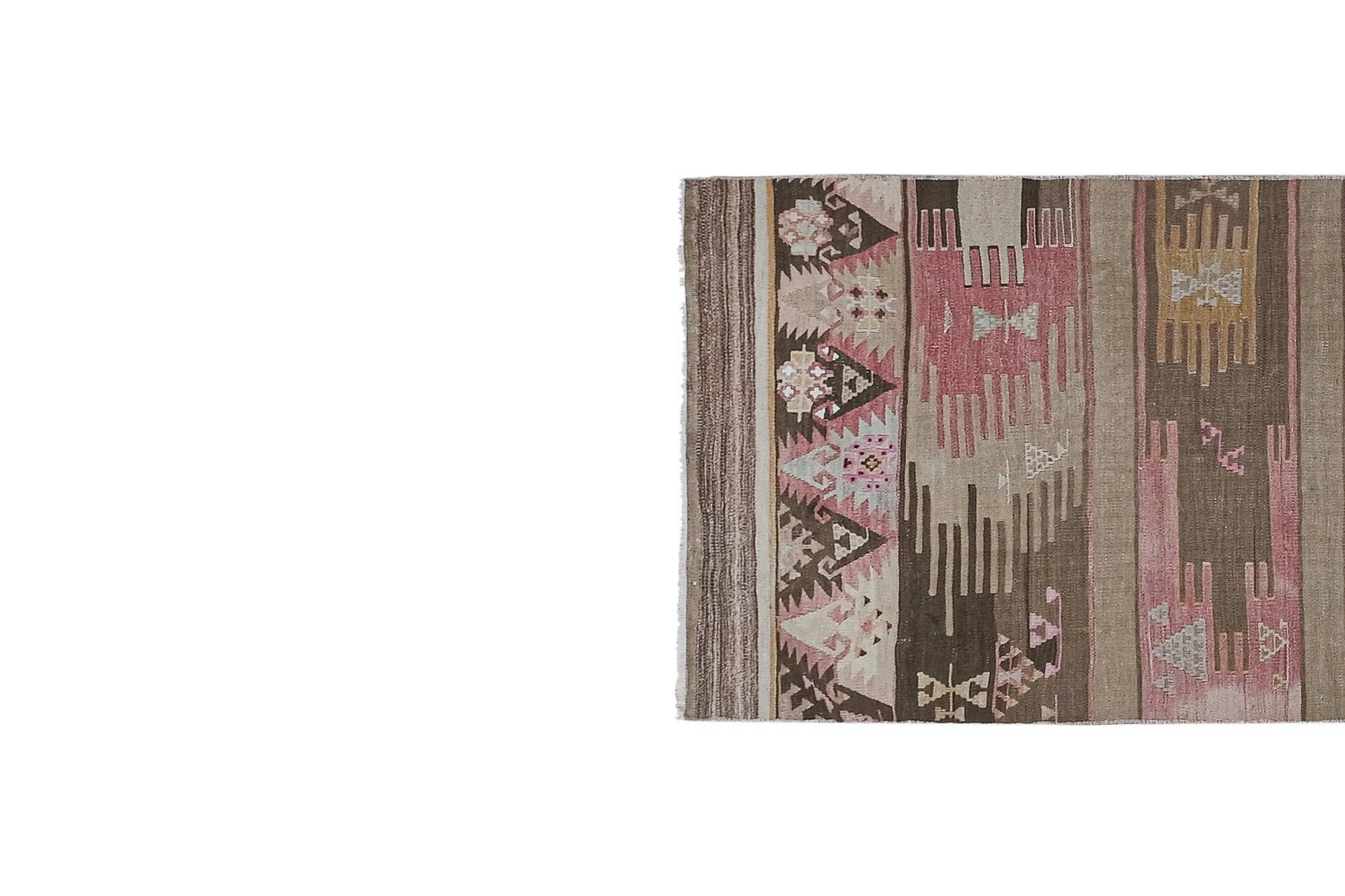 Vintage Turkish hallway rug 82x380 cm
