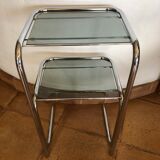 Vintage sofa tip smoked glass 70 years