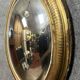 Oval mirror called “witch’s eye” in gilded wood in Louis XVI style circa 1850