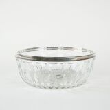 Crystal bowl, Italian design, 1960s, made in Italy