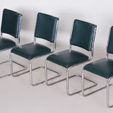 Set of four Bauhaus dining chairs designed by Anton Lorenz for Slezak Factories