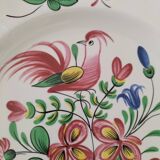 Set of 6 plates with birds and roosters.
