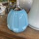 Vintage blue opaline glass tulip portable lamp