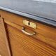 Double filing cabinet with oak curtain circa 1930