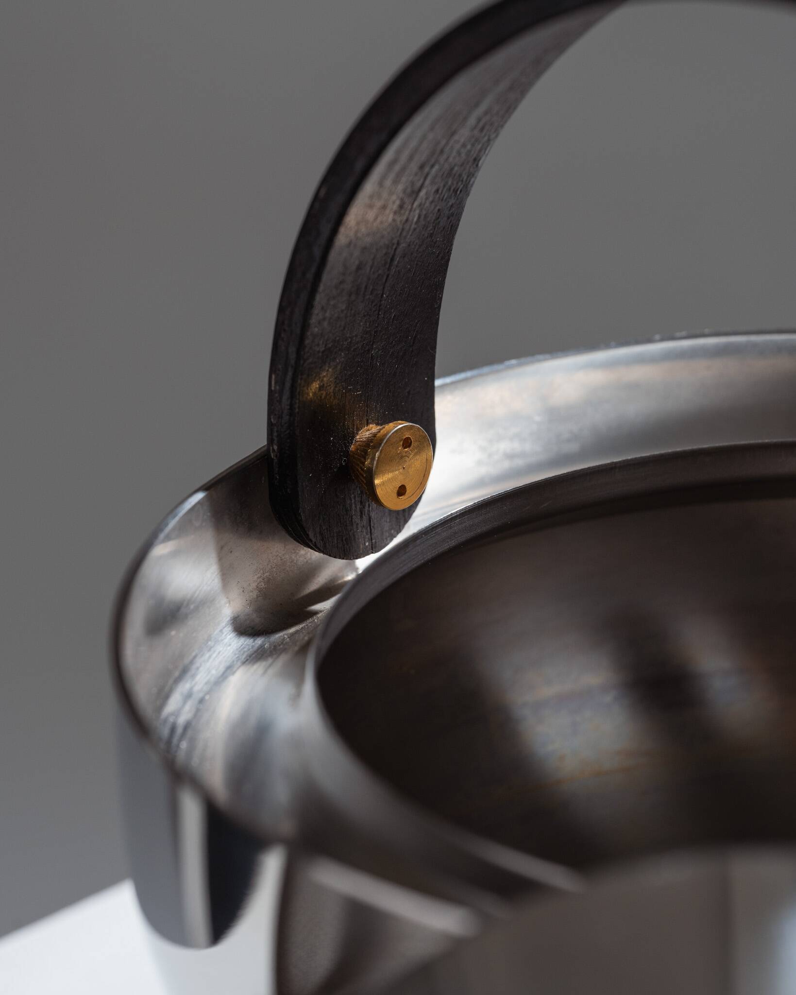 Bodum metal teapot, carsten jorgensen, 1980s