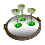 Three vintage liquor cups