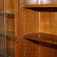 Vintage Robert Mouseman Thompson oak display cabinet with shelves and lighting.