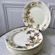 set of 8 dessert plates Terre de Fer Lunéville model Lier XIXth