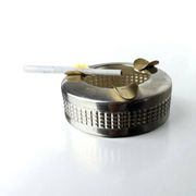 Silver plated ashtray, Maria Pergay's style, France, 1970s
