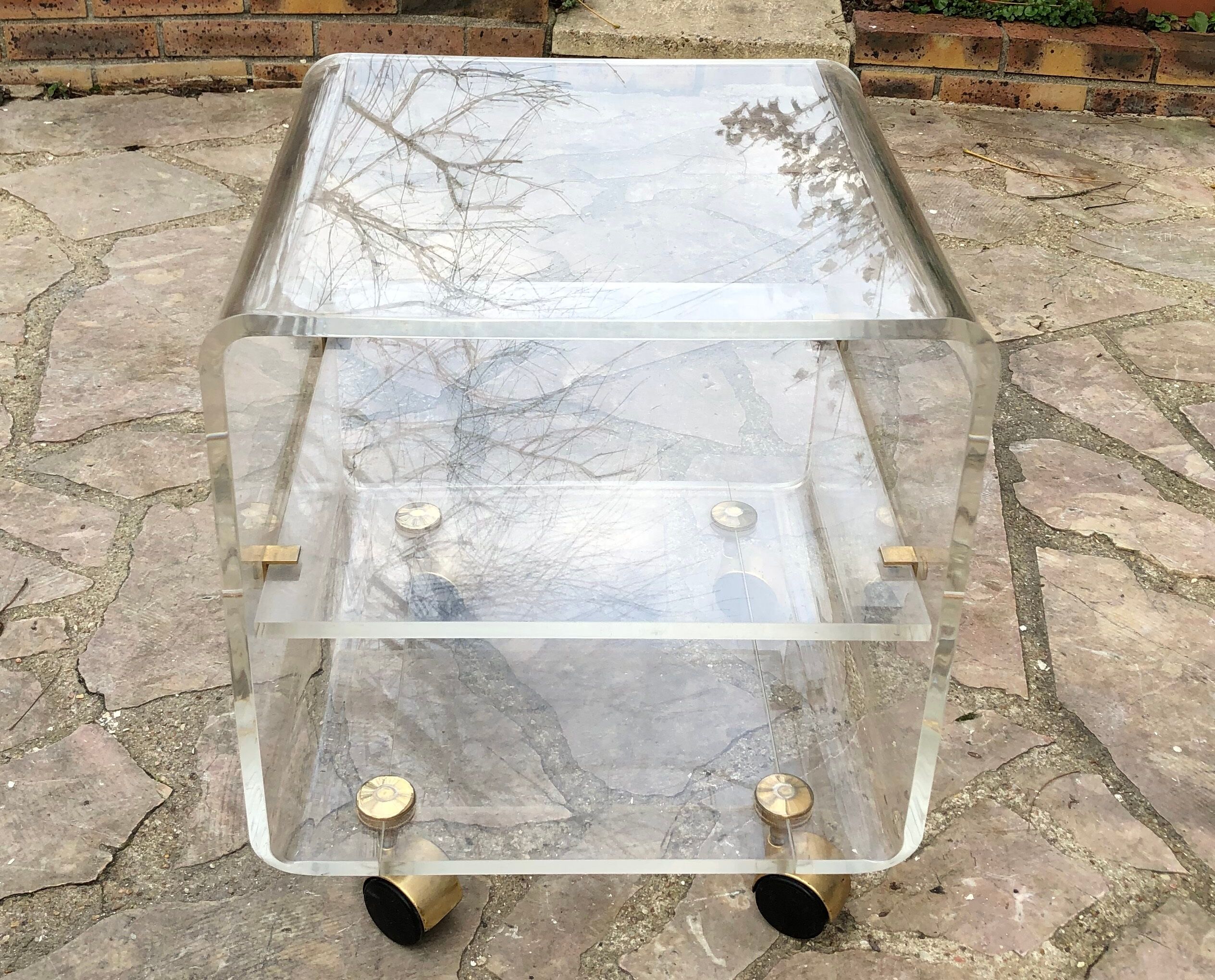 Plexiglas coffee table