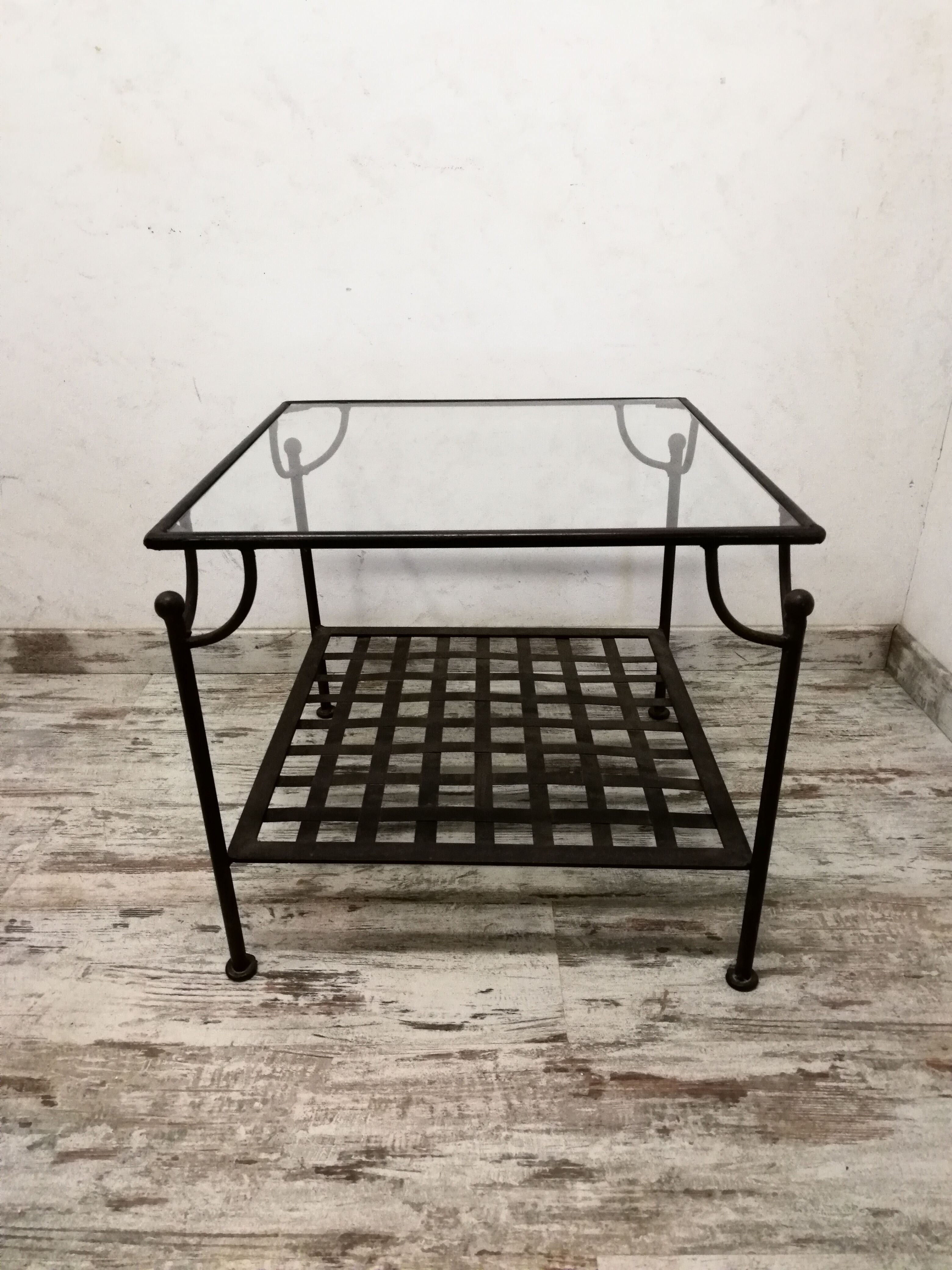 Wrought-iron coffee table