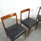 Ensemble design de chaises Lubke en bois de rose 7x
