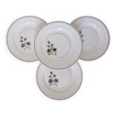 4 assiettes plates vintage de la manufacture des Salins 210638
