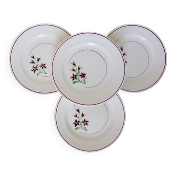 4 vintage flat plates from the Salins factory 210638