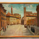 View of Florence, oil on canvas signed Desmet