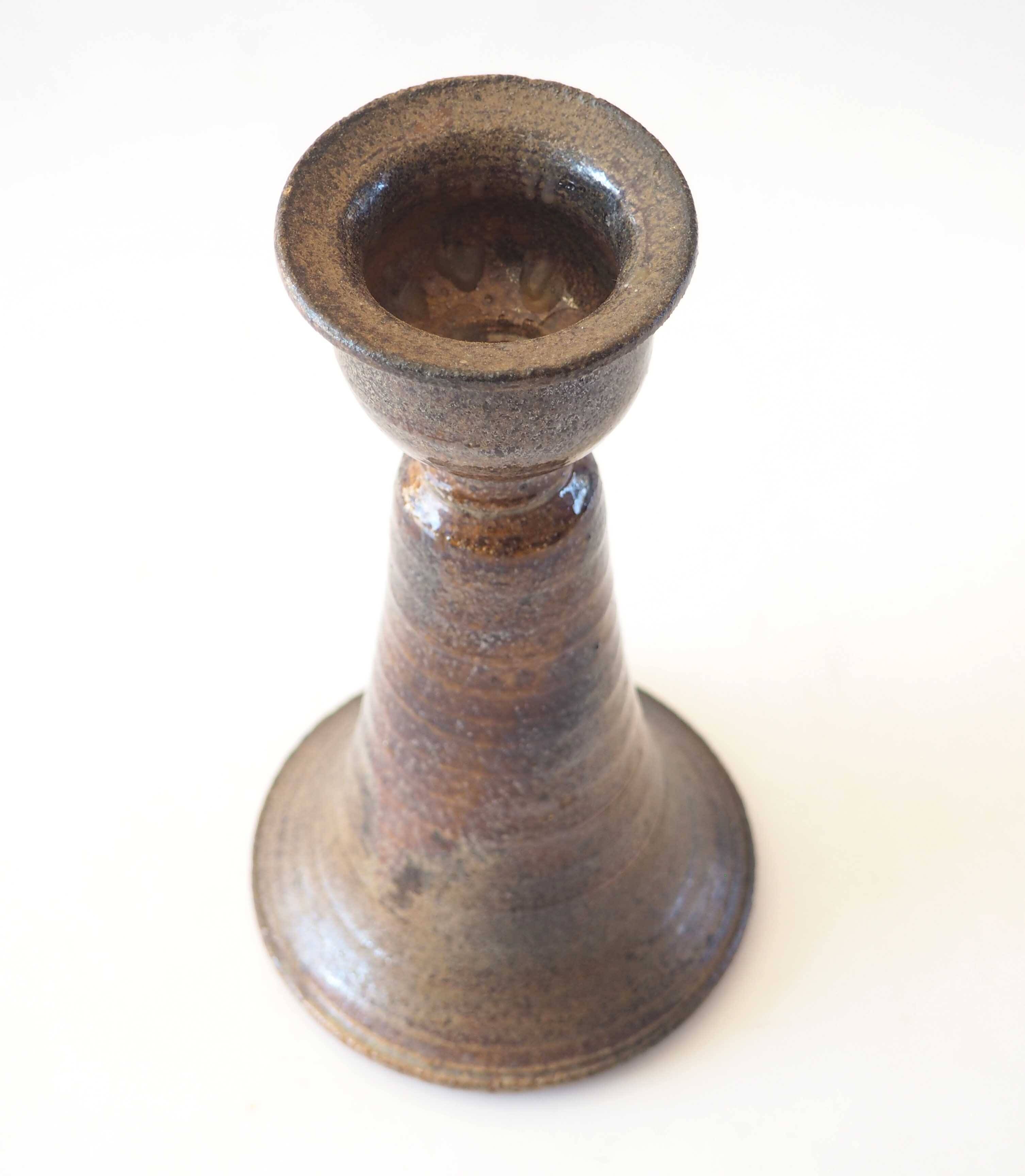 Stoneware candle holder