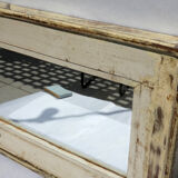 Mirror Wood Old Teak Patina White Breakage 58x3x34cm 9
